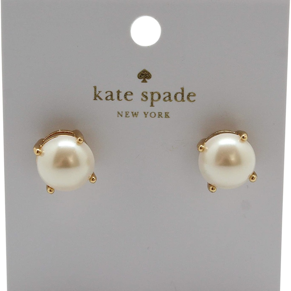 NEW KATE SPADE GUMDROP PEARL EARRINGS
